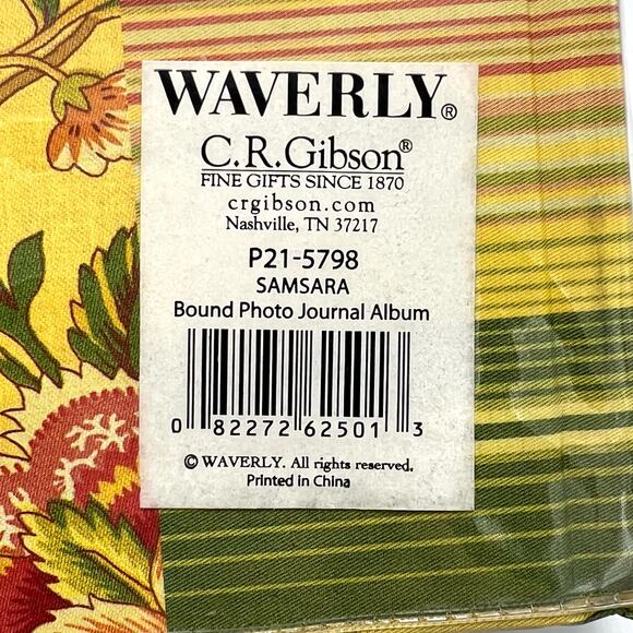 Waverly Samsara Paisley Bound Photo Album Journal 100 Pages CD Colorful Striped - Picture 3 of 9